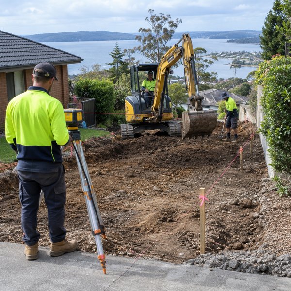 Decorative Concrete & Driveways - Site Levels, Drainage Design and Excavation in Lake Macquarie