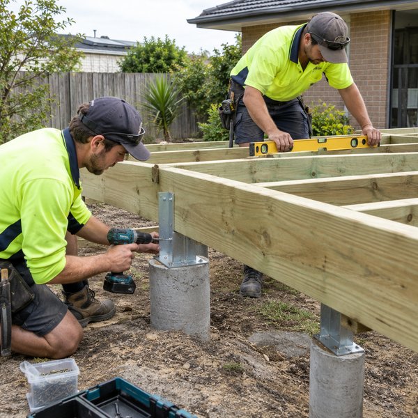 Decking - Footings and Subframe Construction in Lake Macquarie