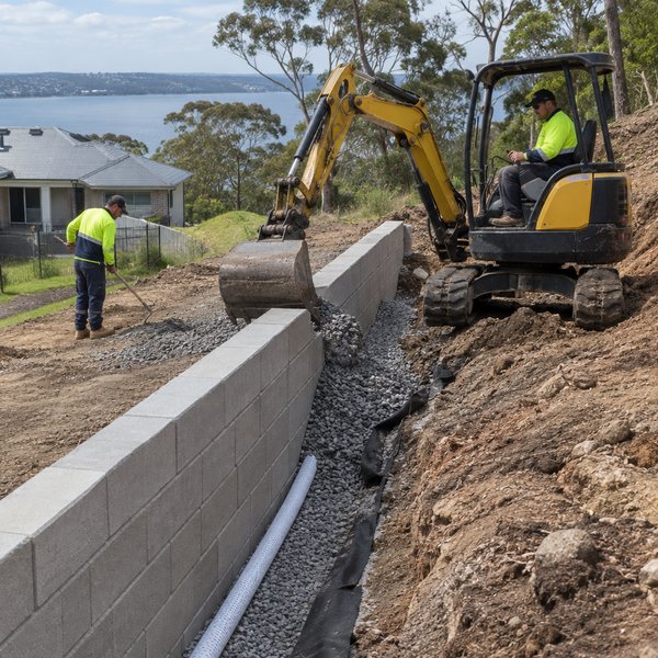 Landscape Construction - Excavation, Retaining and Drainage in Lake Macquarie