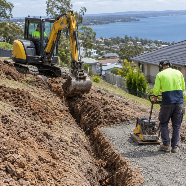 Retaining Walls - Excavation and Footing Preparation in Lake Macquarie