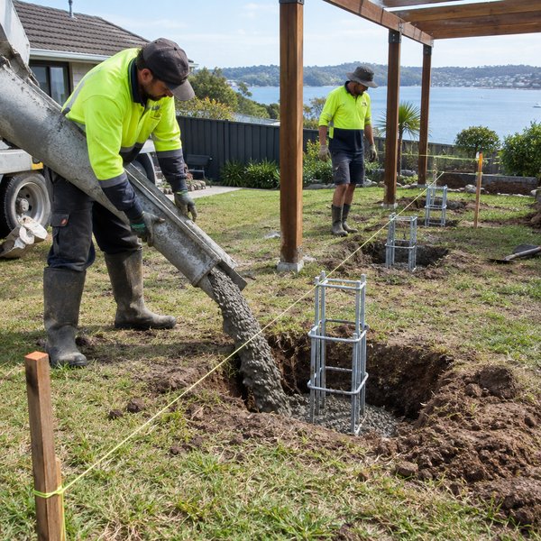 Pergolas & Outdoor Structures - Footings and Post Set-Out in Lake Macquarie